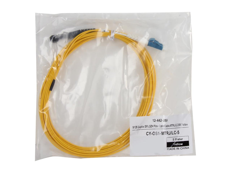 Coboc CY-OS1-MTRJ/LC-5 16.4 ft. Fiber Optic Cable Male to Male