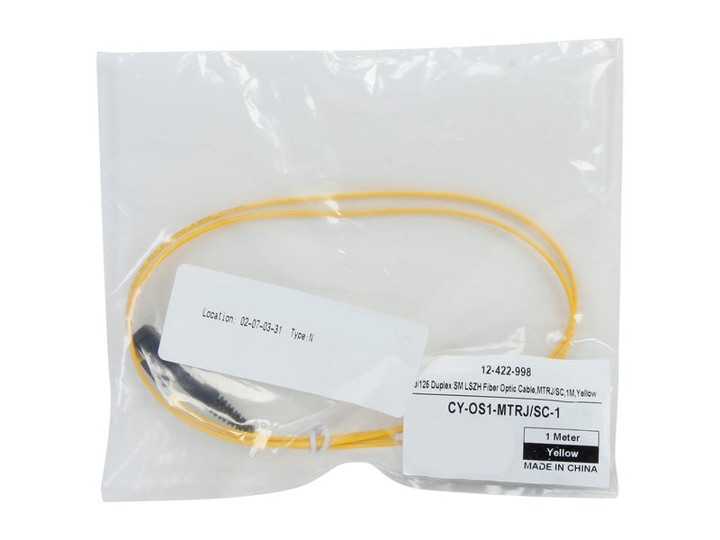 Coboc CY-OS1-MTRJ/SC-1 3.28 ft. Fiber Optic Cable Male to Male