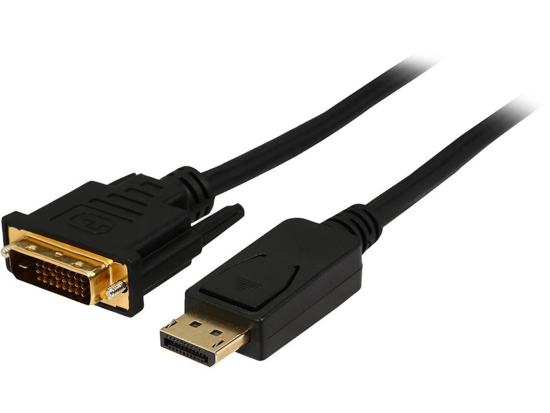 Rosewill CL-DP2DVI-10-BK 10 ft. 28AWG DisplayPort Male to DVI-D(24+1) Male