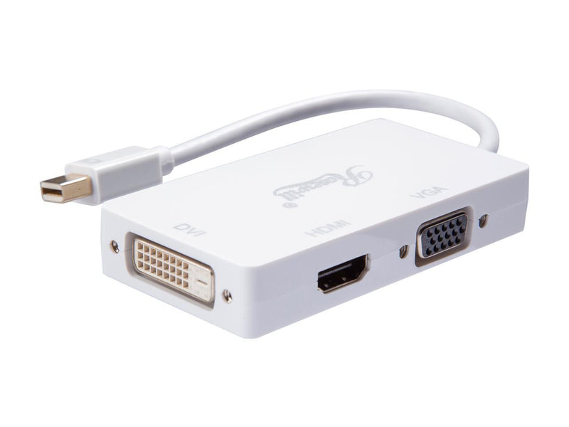 Rosewill CL-AD-MDP2HDV-6-WH 6 inch White 3-in-1 Mini DisplayPort (Thunderbolt