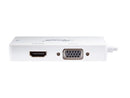 Rosewill CL-AD-MDP2HDV-6-WH 6 inch White 3-in-1 Mini DisplayPort (Thunderbolt