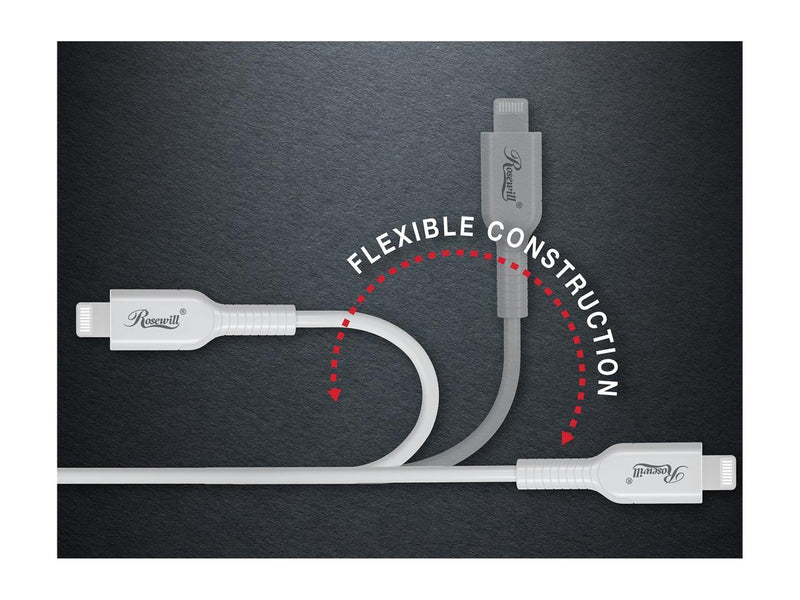 Rosewill iPhone Fast Charger Cable, USB-C to Lightning Cable, MFi Certified, for