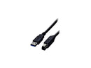 Comprehensive USB3-AB-3ST Black USB 3.0 A Male To B Male Cable