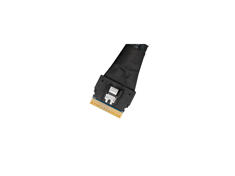ICY DOCK MB206L-B SlimSAS 8i SFF-8654 to 2x OCuLink 4i SFF-8611 Cable, 19.69