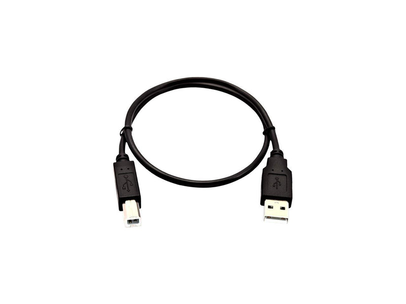 V7 0.5 Meter (1.6ft) USB A (Male) to USB B (Male) - Black