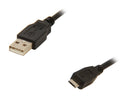 Kaybles USB-MICRO-3 Black Micro USB Cable A/Male to Micro USB Cable B/Male