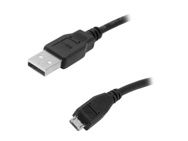 Kaybles USB-MICRO-6 Black Micro USB Cable A/Male to Micro USB Cable B/Male