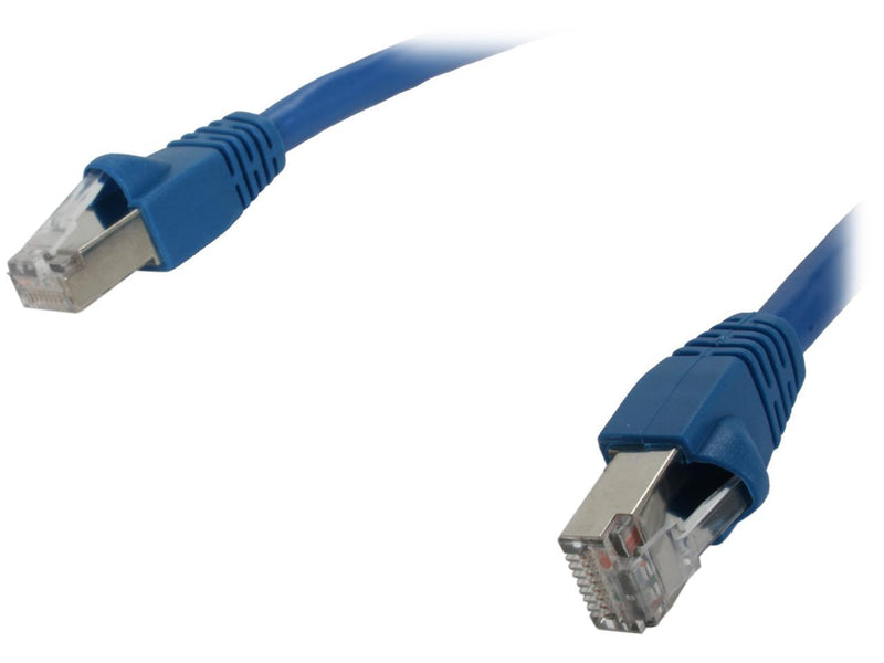 Kaybles CAT6A-1S 1 ft. Cat 6A Blue Shielded Stranded STP Network Cable Blue