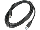 Kaybles USB3-AB-10FT Black USB 3.0 A Male to B Male Cable in Black Color