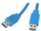 Kaybles USB3-MM-15FT Blue USB 3.0 A Male to A Male Cable in Blue Color