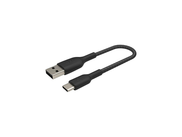 Belkin CAB002bt1MBK Black BOOST CHARGE Braided USB-C to USB-A Cable 3.28 ft. (1