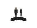 BELKIN CAA002BT1MBK Black Braided Lightning to USB Cable, MFi-Certified iPhone