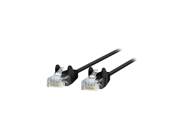 Belkin CE001B50-BLK-S 50 ft. Cat 6 Black 28 AWG UTP Snagless Patch Network Cable