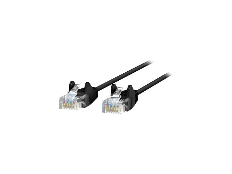 Belkin CE001B50-BLK-S 50 ft. Cat 6 Black 28 AWG UTP Snagless Patch Network Cable