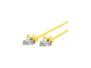 Belkin CE001B06-YLW-S 6 ft. Cat 6 Yellow UTP Snagless 28AWG Patch Cable Bag &