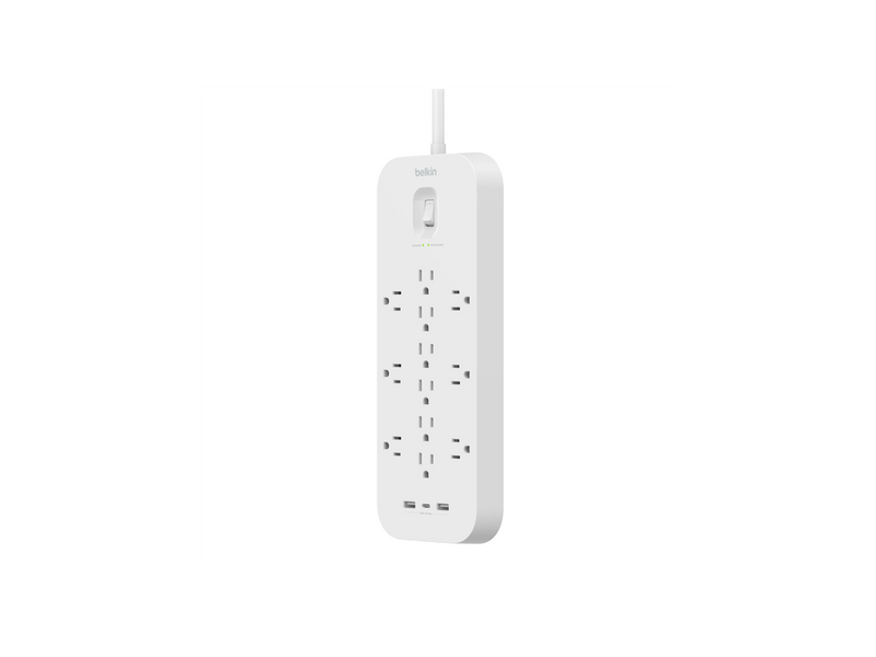 Belkin 12 Outlet Surge Protector + USB-C and USB-A ports SRA007P12TT6