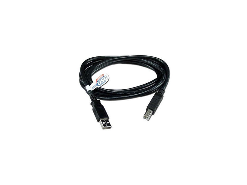 QVS CC2209C-06 6 ft. Black USBA-USBB M/M Black Cable