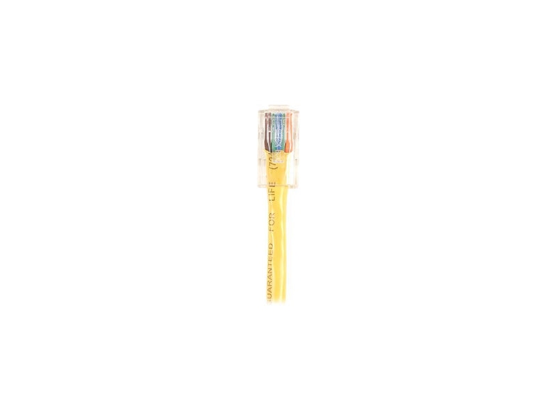 Black Box CAT5e Value Line Patch Cable, Stranded, Yellow, 7-Ft. (2.1-m)