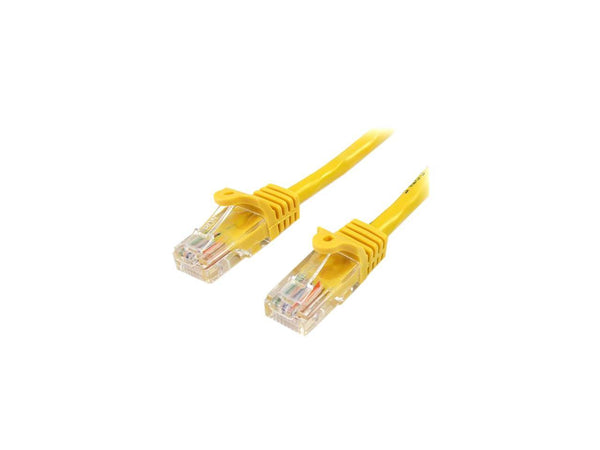 StarTech 45PATCH25YL Cat5e Ethernet Cable - Patch Cable - Snagless Long Network