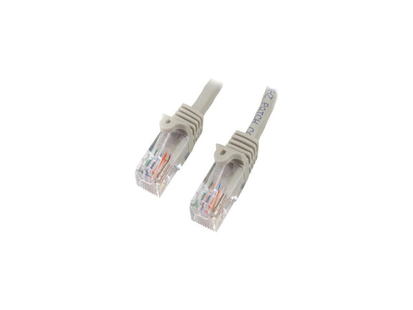 StarTech.com 1 ft Gray Snagless Cat5e UTP Patch Cable