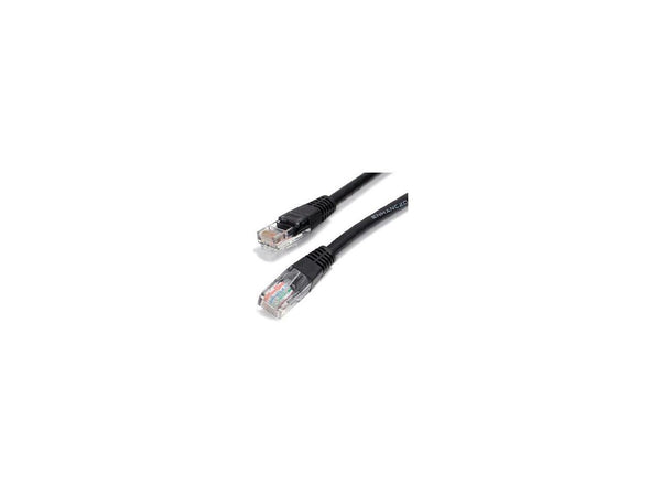 StarTech Cat5e Ethernet Cable - 3 ft - Black - Patch Cable - Molded