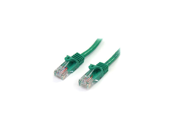 StarTech 45PATCH15GN 15 ft Green Snagless Cat5e UTP Patch Cable