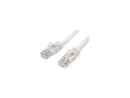 StarTech 45PATCH10WH Cat5e Ethernet Cable - 10 ft - White- Patch Cable -