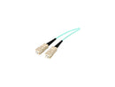 StarTech.com 2m 10 Gb Aqua Multimode 50/125 Duplex LSZH Fiber Patch Cable LC -