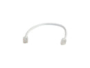 C2G 04232 1 ft. Cat 6 White Non-Booted Patch Cable