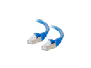 C2G 00805 25 ft. Cat 6 Blue Shielded Cat6 Snagless Shielded (STP) Network Patch