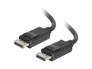 C2G 54400 DisplayPort Cable with Latches M/M, 8K UHD Comptatible - Digital Audio