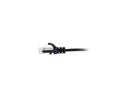 C2G 01097 6 in Cat 6 Black SNAGLESS UNSHIELDED (UTP) SLIM NETWORK PATCH CABLE
