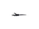 C2G 01099 1.50 ft. Cat 6 Black SNAGLESS UNSHIELDED (UTP) SLIM NETWORK PATCH
