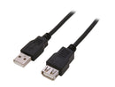 Nippon Labs USB-15-MF-BK 15-Feet USB 2.0 M/F Extension Cable, Black