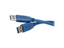Nippon Labs USB3-10MM 10ft. Blue USB 3.0 A Male to A Male Cable Gold Plated