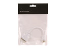 Nippon Labs AD-MDVIM-DVIF White Mini DVI Male to DVI Female Adapter Cable Male