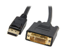 Nippon Labs DP-DVI-3 3-Feet Display to Male to DVI-D Male 20 AWG Cable