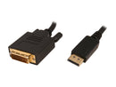 Nippon Labs DP-DVI-6 6-Feet Display Port Male to DVI-D Male 28 AWG Cable