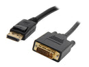Nippon Labs DP-DVI-15 15 ft. DisplayPort Male to DVI-D Male Converter Cable,