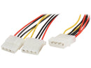 Nippon Labs POW-01208 5.25 Male to 5.25 Female x 2 Internal DC "Y" Cable 2 x