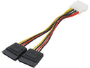 Nippon Labs POW-S6800-6IN 5.25 Male to SATA x 2internal DC Adaptor Cable