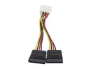 Nippon Labs POW-S6800-6IN 5.25 Male to SATA x 2internal DC Adaptor Cable