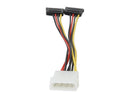 Nippon Labs POW-S6800-6IN 5.25 Male to SATA x 2internal DC Adaptor Cable