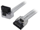 Nippon Labs SATA3L0.8FT-90/180SL SATA III Cable w/ Locking Latch (90 degree to
