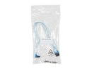 Nippon Labs SATA3L0.8FT-90/180BU SATA III Cable w/ Locking Latch (90 degree to