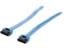 Nippon Labs SATA3L-2FT-BU 24-Inch Sata Cable with Locking Latch, Blue