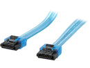 Nippon Labs SATA3L-1.5FT-BU 18-Inch Sata Cable with Locking Latch, Blue