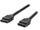 Nippon Labs SATA3-R-1.5FT-BK SATA3 Straight to SATA3 Straight Copper Round Cable