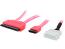 Nippon Labs SATA-Combo-1.5RD ATA Date and Power Combo Cable, Red