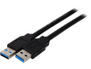 Nippon Labs USB3-3MM-BK 3-Feet USB 3.0 A/Male to A/Male Cable, Black